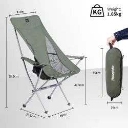 Krzesło kempingowe NATUREHIKE Ultralight: przenośne i wygodne